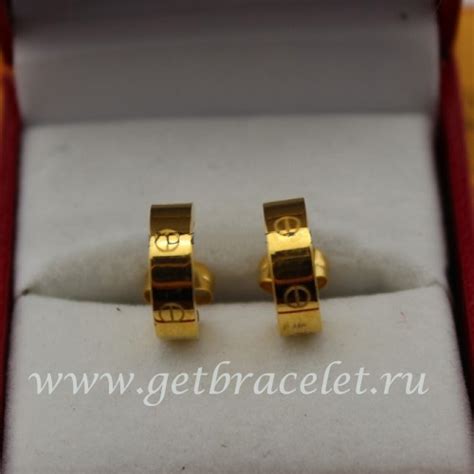 cartier love earrings fake